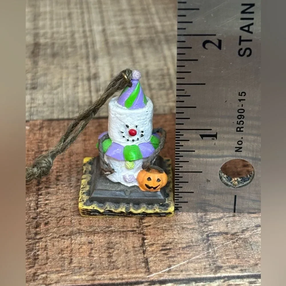 S'mores Halloween Pumpkin Tree 5 Miniature Ornaments JC Penney **Sound Works!